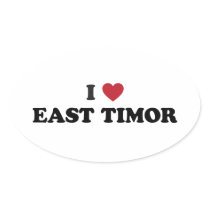 I Love East Timor Sticker