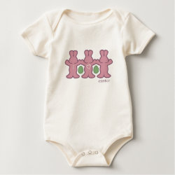 I Love Easter baby romper shirt