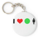 I love easy women key chain