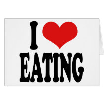 I Love Eating cards