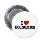 I Love Economics Buttons