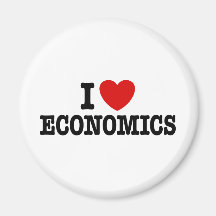 I Love Economics Fridge Magnets