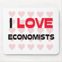 I LOVE ECONOMISTS mousepads