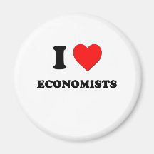 I love Economists Refrigerator Magnets
