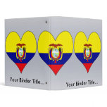 I Love Ecuador Vinyl Binder