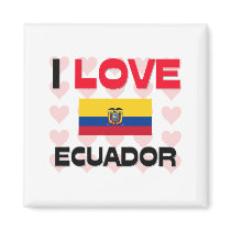 I Love Ecuador magnets