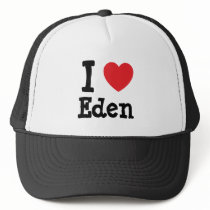I love Eden heart T-Shirt hats