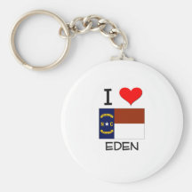 I Love Eden North Carolina Keychains