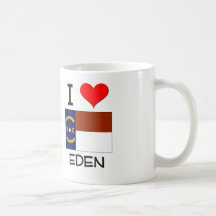 I Love Eden North Carolina Mugs