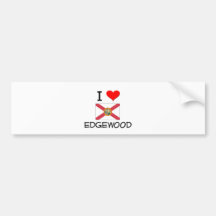 I Love EDGEWOOD Florida Bumper Sticker