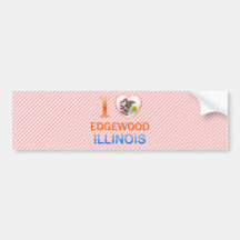 I Love Edgewood, IL Bumper Sticker