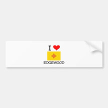 I Love Edgewood New Mexico Bumper Sticker