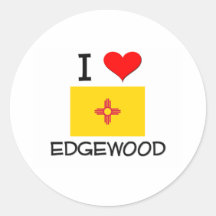 I Love Edgewood New Mexico Sticker