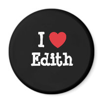 I love Edith heart T-Shirt magnets