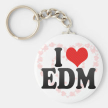 I Love EDM Key Chains