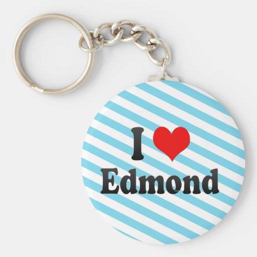 I Love Edmond, United States Keychain