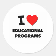 I love Educational Programs Sticker