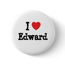 I love Edward heart T-Shirt Buttons