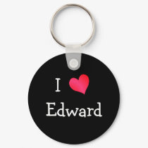 I Love Edward keychains by definingyou I Love Edward keychains