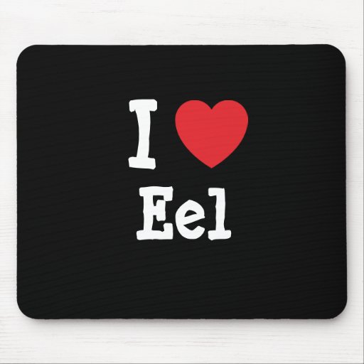 I love Eel heart T-Shirt Mouse Pad