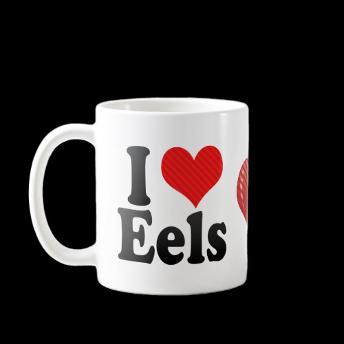 I Love Eels Coffee Mugs