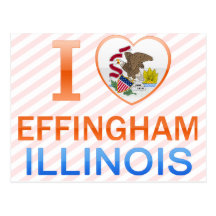 I Love Effingham, IL Postcard