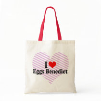 I Love Eggs Benedict Tote Bags