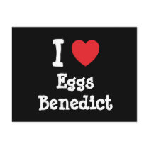 I love Eggs Benedict heart T-Shirt postcards