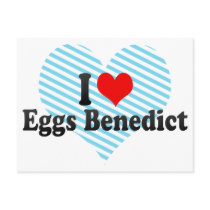 I Love Eggs Benedict Postcard