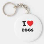 I Love Eggs ( Food ) Keychains