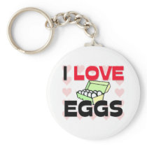 I Love Eggs Key Chains
