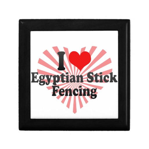 I love Egyptian Stick Fencing Keepsake Boxes