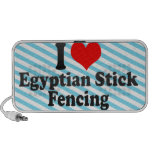 I love Egyptian Stick Fencing Notebook Speaker