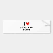 I Love Eichelman Beach Bumper Sticker