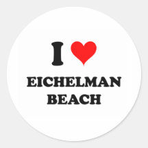 I Love Eichelman Beach Sticker