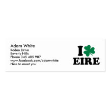 I love Eire Ireland Business Cards
