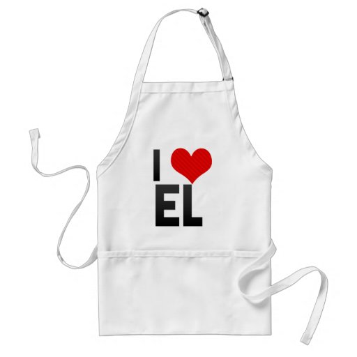 I Love EL Apron