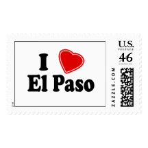 I Love El Paso Postage Stamp