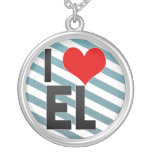 I Love EL Personalized Necklace