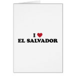 I Love El Salvador Greeting Cards