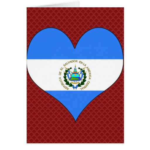 I Love El Salvador Card Zazzle