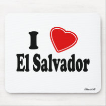 I Love El Salvador mousepads by Rep_Yo_City I Love El Salvador mousepads