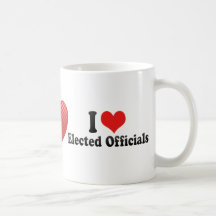I Love Elected Officials Mug