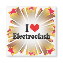I Love Electroclash Refrigerator Magnets