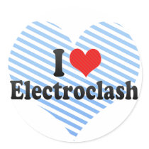 I Love Electroclash Stickers
