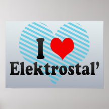 I Love Elektrostal', Russia Poster