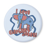 I Love Elephant Jokes Magnet