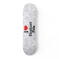 I love Elephant Polo Skate Deck