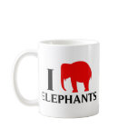 I Love Elephants mugs
