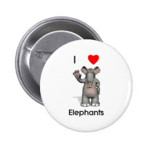I love elephants pins